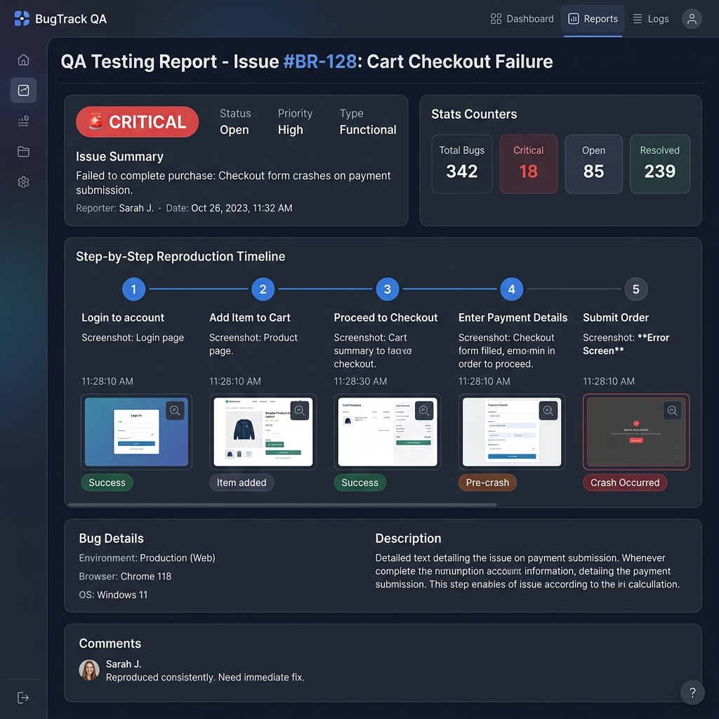 One-Click Reports preview